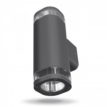 Facade double-sided luminaire VIDEX VL-AR072G 2XGU10 BRUNO-GRAY