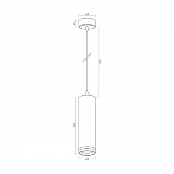 Pendant spotlight luminaire VIDEX-GU10-TATUM-BLACK VL-SPF05D-B