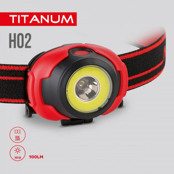 LED headlamp TITANUM TLF-H02 100Lm 6500K