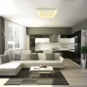 LED Ceiling Fixture VIDEX LED-EDGE-SC-72W-WHITE