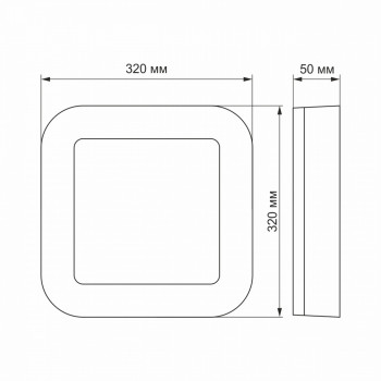 LED Bulkhead Light VIDEX BULKHEAD-LED VIKA-24W-NW VLE-BHFS-245