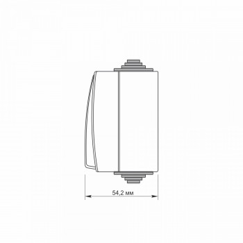 IP65 Switch 2gang 1 way, surface mounting, Gray VIDEX BINERA VF-BNW12-G