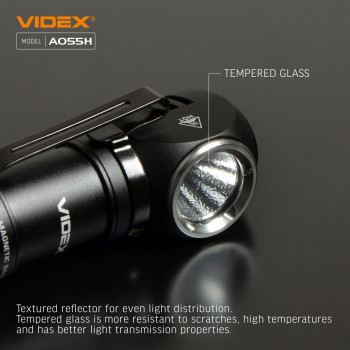 LED Portable Flashlight VIDEX VLF-A055H 600Lm 5700K