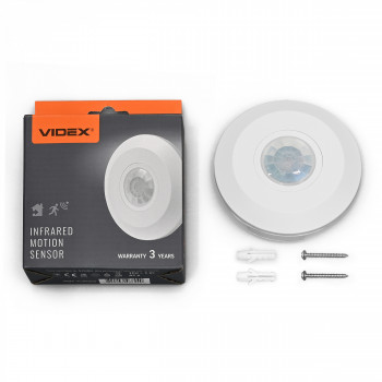PIR motion and light sensor VIDEX VL-SPC05W 800W White 