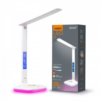 LED Dimmable Desk Lamp 7.5W VIDEX DESK-LAMP-NAIROBI-WHITE VLE-TF05W-RGB