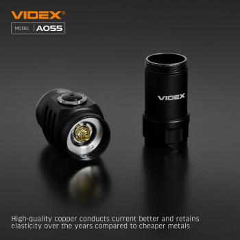 LED Portable Flashlight VIDEX VLF-A055 600Lm 5700K
