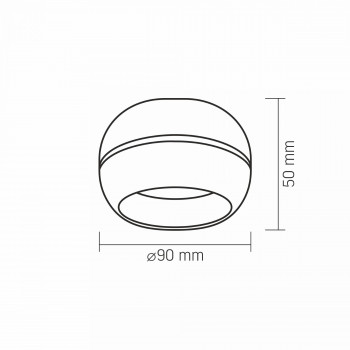 Ceiling spotlight luminaire VIDEX for GX53 lamp VL-SPF16A-W