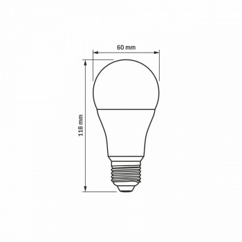 LED Bulb VIDEX-E27-A60-12W-CW