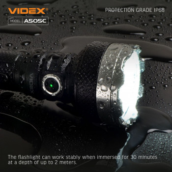 LED Portable Flashlight VIDEX VLF-A505C 5500Lm 5000K