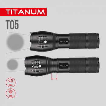 Portable LED flashlight TITANUM TLF-T05 300Lm 6500K