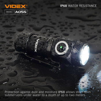 LED Portable Flashlight VIDEX VLF-A055 600Lm 5700K