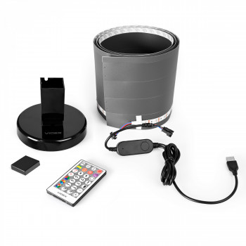 LED Ambient Floor Light 10W Black VIDEX VL-TF20B-RGB