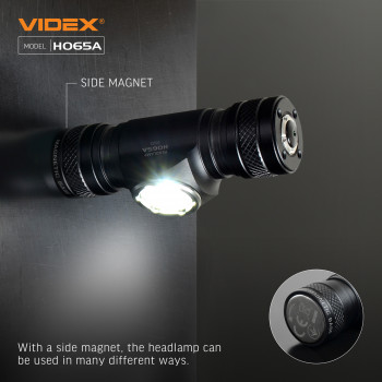 LED Headlamp VIDEX VLF-H065A 1200Lm 5000K