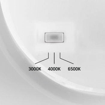 VIDEX WL03-18CW – LED Ceiling Light 18W, IP65, 3CCT (3000K/4000K/6500K), 1850 lm, White 