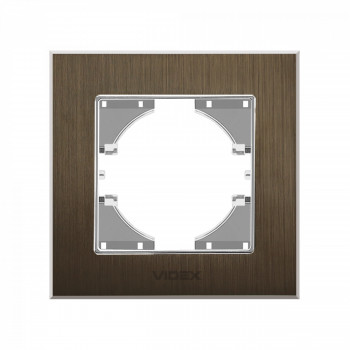 Frame chocolate aluminum single horizontal VIDEX BINERA VF-BNFRA1H-CH