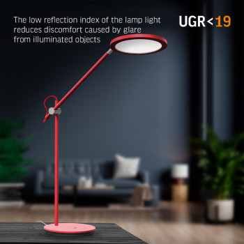 LED Dimmable Desk Lamp VIDEX VL-TF15R 20W 4100K Red