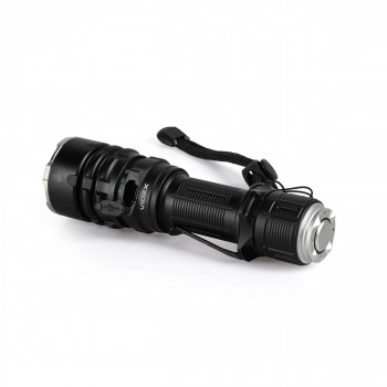 LED Portable Flashlight Tactical (Red/Green light filters) VIDEX VLF-AT265 2000Lm 6500K