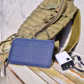 Portable solar charger VIDEX VSO-F505U 5W, panel Mono+ETFE (1 USB port), size 252x155x14mm, IP68, weight 150g