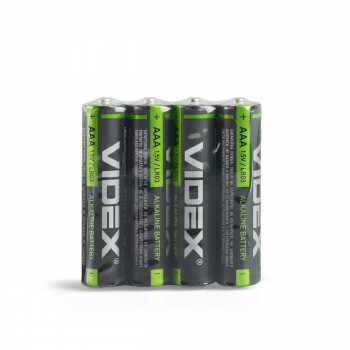 Alkaline battery Videx LR03/AAA 4pcs x 15 = 60 pcs MEGA PACK 1,5V, 1200mAh