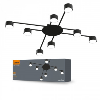 Ceiling spotlight luminaire VIDEX for 8xGX53 lamp VL-SPF22B-B
