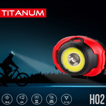 LED headlamp TITANUM TLF-H02 100Lm 6500K