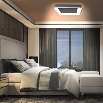 LED Ceiling Fixture VIDEX LED-EDGE-SC-72W-BLACK