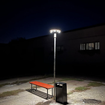 LED SOLAR PARK LIGHT VIDEX IP54 1200Lm with motion Sensor VL-GLSO-1254-S