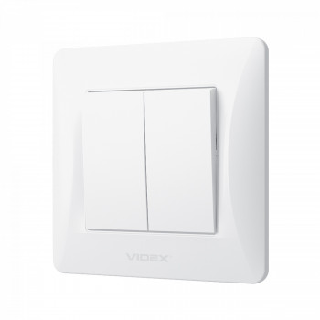 Switch 2 gang white VIDEX BINERA VF-BNSW2-W