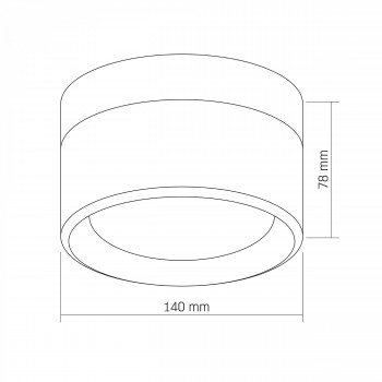 BULKHEAD LED VIDEX VL-BHD01-09CBB 09W-3CCT-ROUND-BLACK 