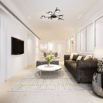 Ceiling spotlight luminaire VIDEX for 6xGX53 lamp with backlight VL-SPF22B-BB