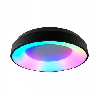 LED DIMMABLE PENDANT LUMINAIRE WITH REMOTE CONTROL VIDEX LED-EDGE-RC-RGB-72W-BLACK VLE-ERC-RGB-72B