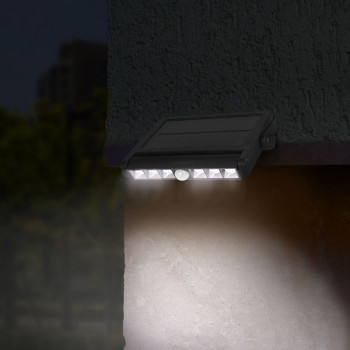 LED Solar Wall Light IP54 VIDEX 600Lm 5000K with motion Sensor VL-WLSO-025-S