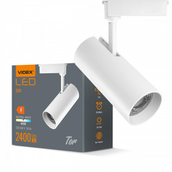 LED Track Light VIDEX TOR-30W-WHITE VLE-TR04-304W