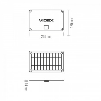 Portable solar charger VIDEX VSO-F505U 5W, panel Mono+ETFE (1 USB port), size 252x155x14mm, IP68, weight 150g