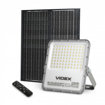 LED Solar Floodlight VIDEX VL-FSO5-3005 3740Lm 5000K 