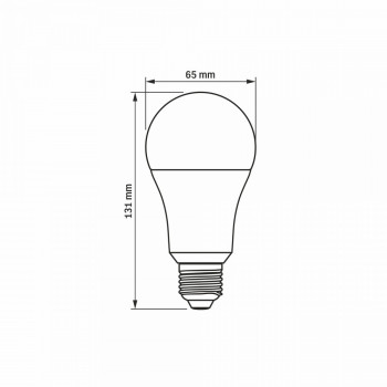 LED Bulb VIDEX-E27-A65-15W-WW