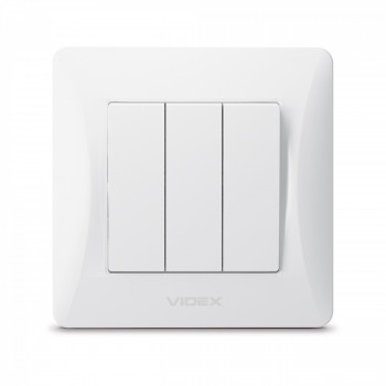 Switch 3 gang white VIDEX BINERA VF-BNSW3-W