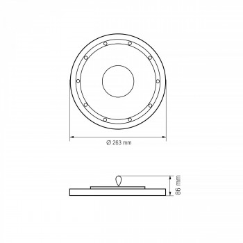 LED High Bay Light VIDEX HBe03 100W 5000K 12000Lm 220V Black