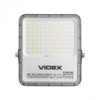 LED Solar Floodlight VIDEX VL-FSO5-3005 3740Lm 5000K 