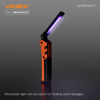 Multipurpose Rechargeable LED Flashlight (switching between Red and UV light) VIDEX VLF-M044UV