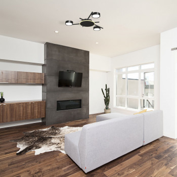 Ceiling spotlight luminaire VIDEX for 3xGX53 lamp with backlight VL-SPF20B-BB