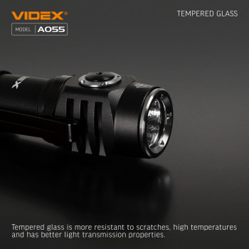 LED Portable Flashlight VIDEX VLF-A055 600Lm 5700K