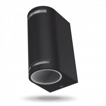 Facade double-sided luminaire VIDEX VL-AR022B 2XGU10 JUSTIN-BLACK