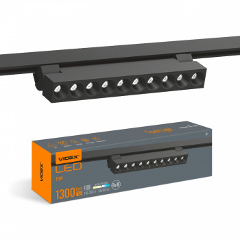 Track-mounted 1-phase spotlight luminaire LED 15W 1300Lm 4100K 220V, VIDEX VL-TR06-154B