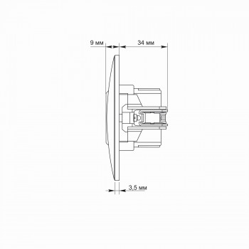 Socket USB-A + Type-C, Fast charging 20W white VIDEX BINERA VF-BNCHRUC20-W