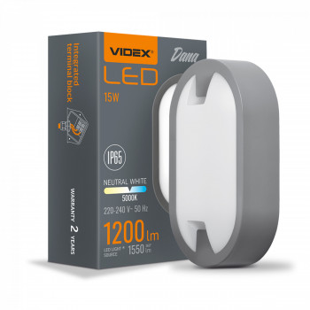 LED Bulkhead Light VIDEX BULKHEAD-LED DANA-15W-NW VLE-BH12O-155