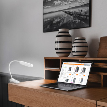 LED Dimmable Desk Lamp 6W VIDEX DESK-LAMP-HELSINKI-WHITE VLE-TF09W