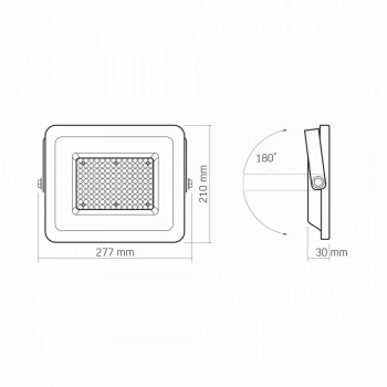 LED Floodlight VIDEX FLOOD-LED-LUCA-100W-NW VLE-F2e-1005W