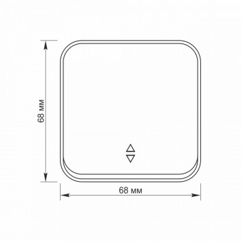 IP20 Switch 1 gang 2 way, surface mounting, white, VIDEX BINERA VF-BNS11P-W