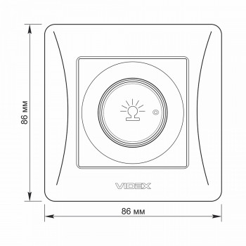 Dimmer 600W white VIDEX BINERA VF-BNDM600-W